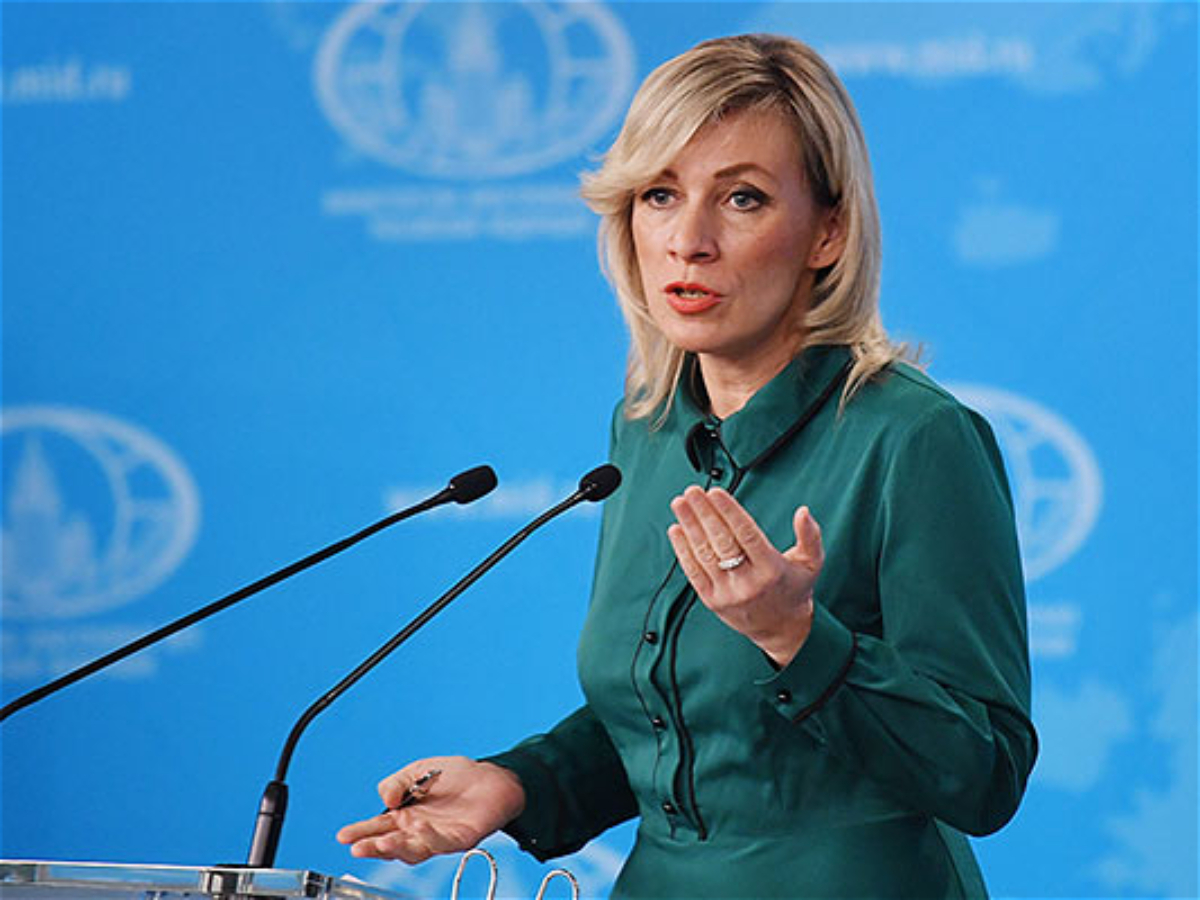 Zaxarova Paşinyanın türklərlə bağlı çıxışına 