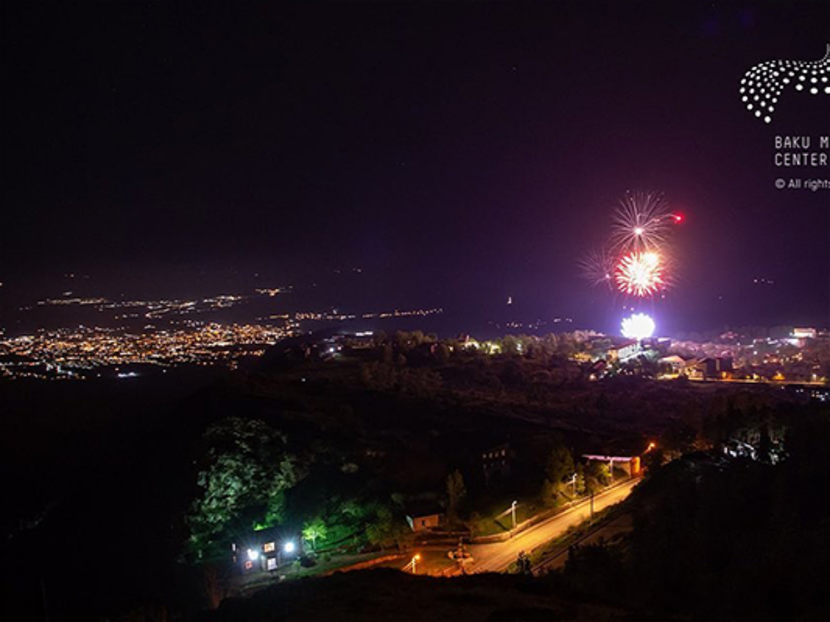 Şuşadakı atəşfəşanlıq Xankəndidə belə göründü 