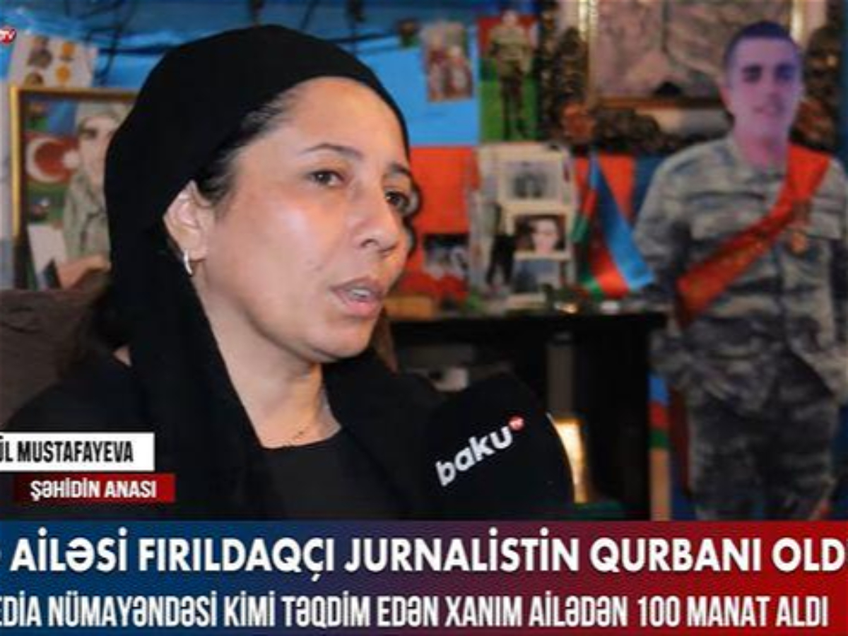 Şəhid ailəsi fırıldaqçı jurnalistin qurbanı oldu 